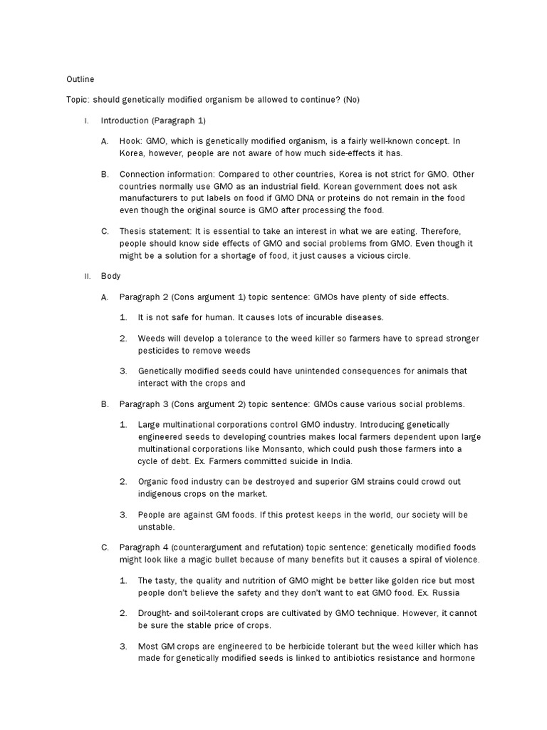 gmo opinion essay genetically modified food informative essay